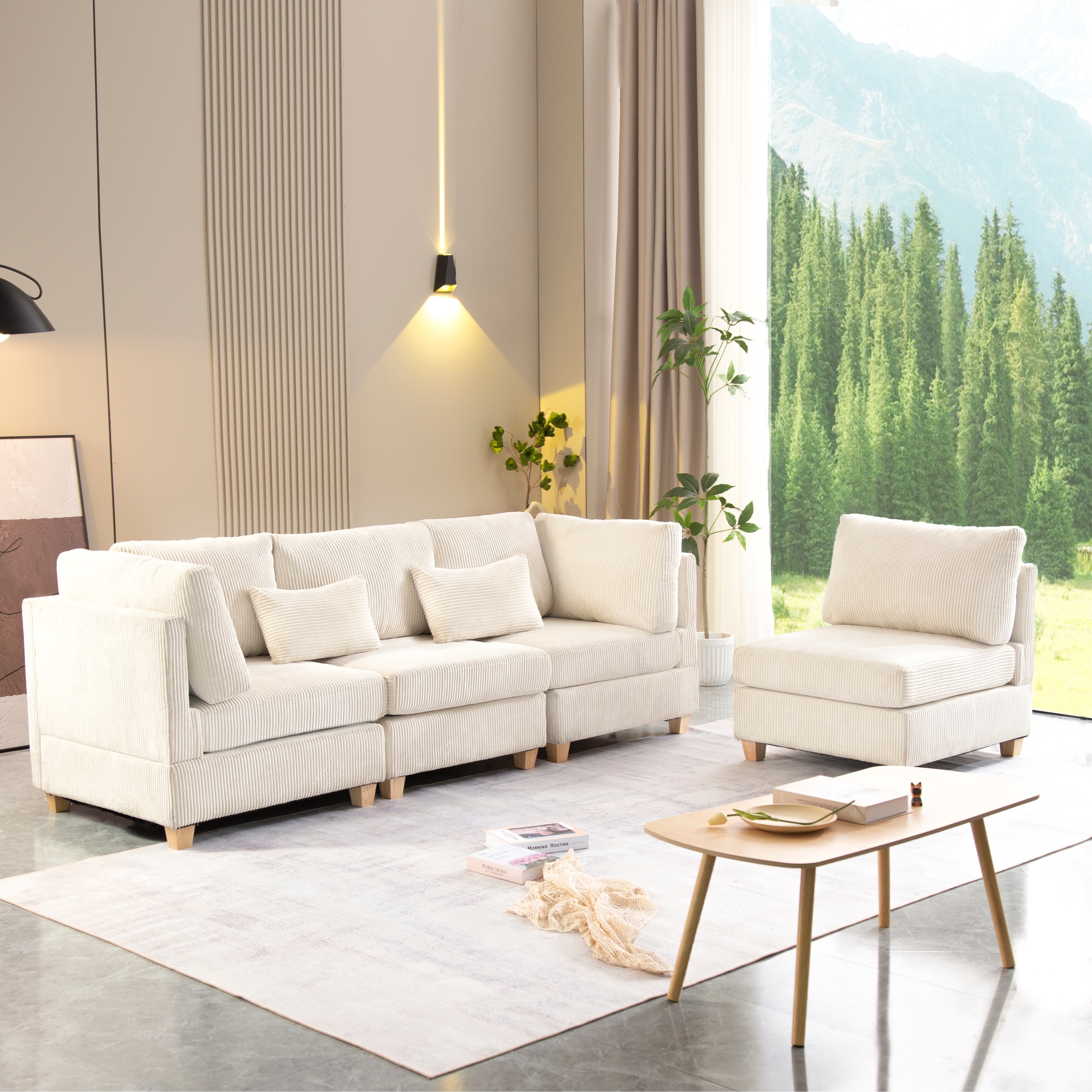Deep l sales shaped sectional