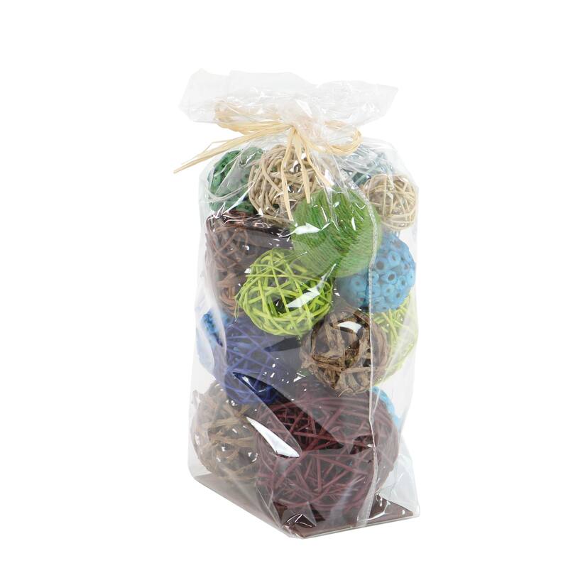Dried Plant Material Coastal Orbs & Vase Filler (Set of 3) - 6 x 5 x 11Round