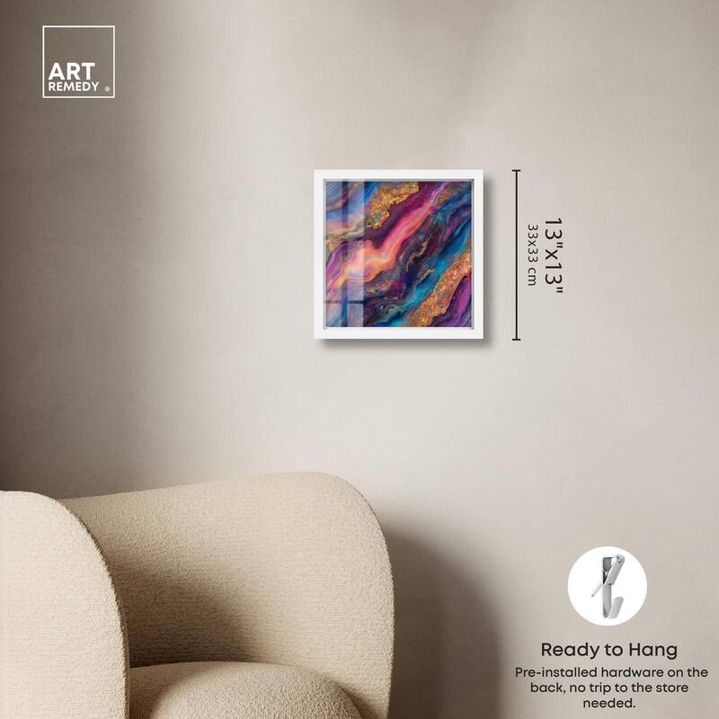 Glittering Spectrum III Shadowbox by Art Remedy