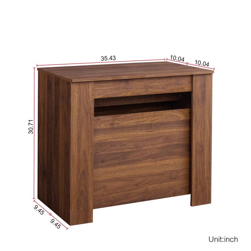 Foldable Dining Table for 6-12 People, Extends to 118 inchConsole Table Space Saving Dinette