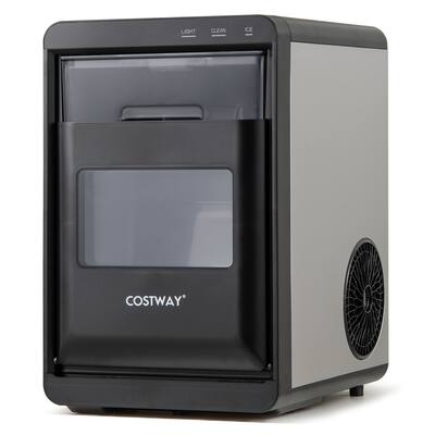 Countertop Nugget Ice Maker 44 lbs/Day Sonic Pebble Ice Machine with Self-Cleaning, LED Display & Quiet Operation