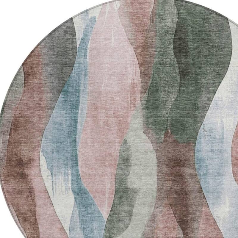 HomeRoots Abstract Transitional Rectangle Outdoor Rug