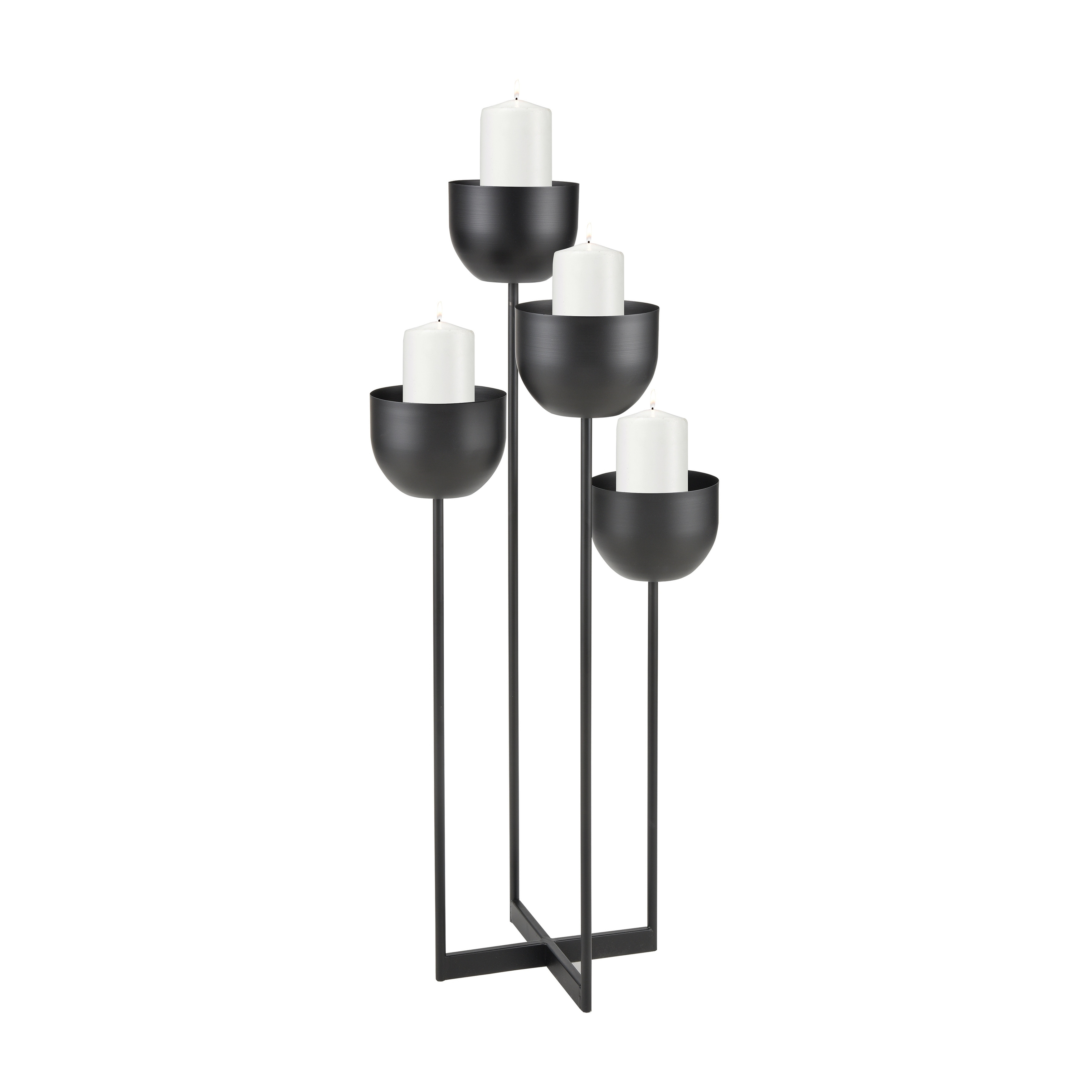 Atlas Tulip Tiered Height Candleholder - 38 inch H