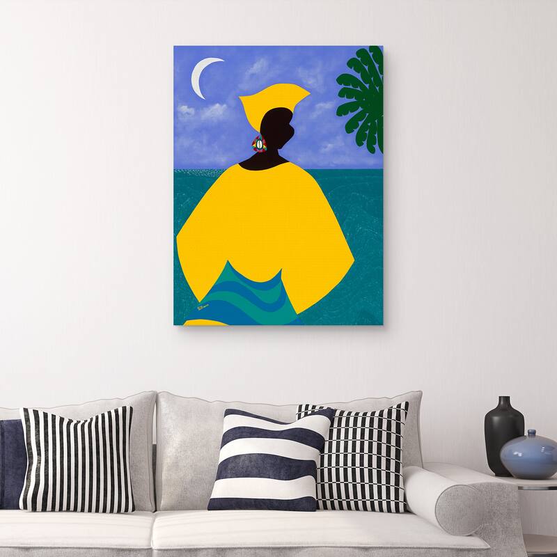 Yemanja Candomble Orisha by Synthia SAINT JAMES Canvas Art Print