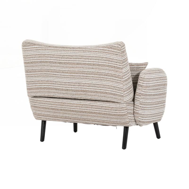 Modern style two-seater sofa with ultra-comfortable armrests, armrest pillows