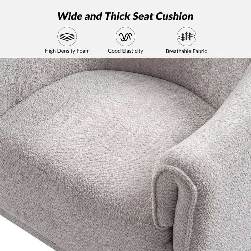 Jeffrey Transitional Comfortable Upholstered Swivel Chair Set of 2 by HULALA HOME