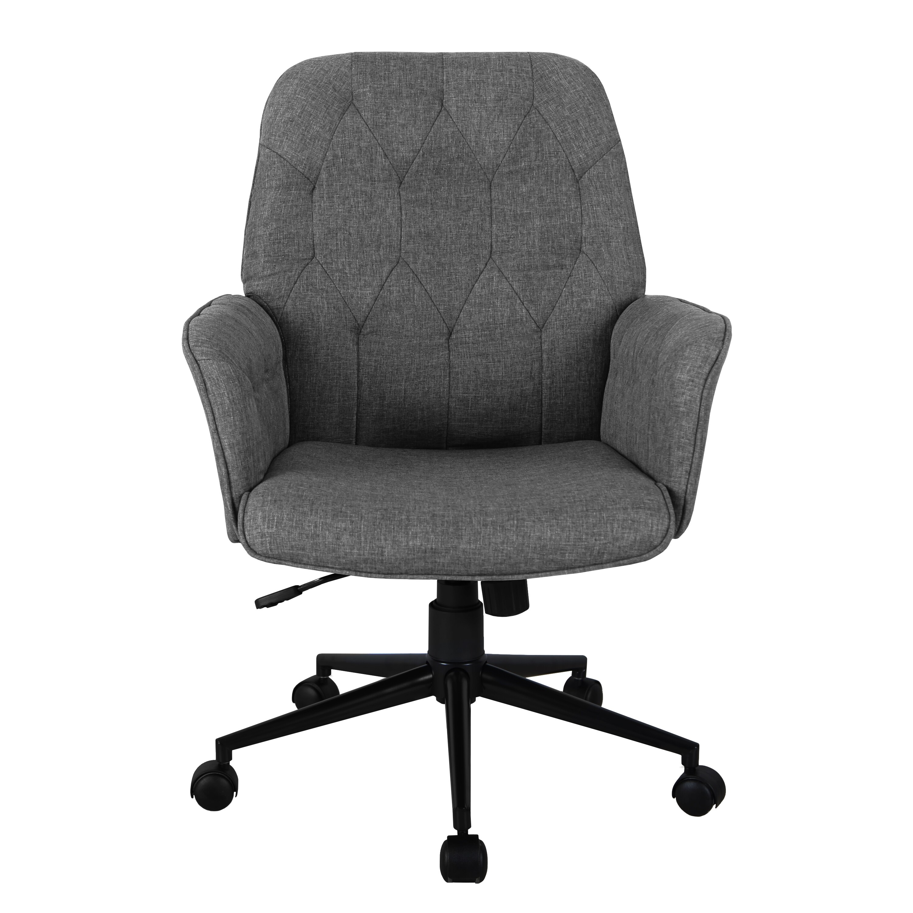 Home button back on sale fabric office chair