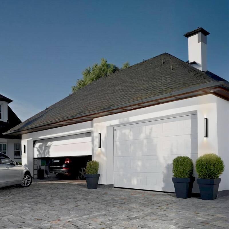 Modern Dimmable LED Outdoor Wall Sconce, 3000K Warm White