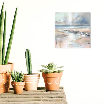 Wynwood Studio Canvas Nature and Landscape Coastal Art Gray and Silver Nautical & Coastal Wall Art Canvas Print
