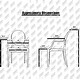 preview thumbnail 2 of 21, Set of 2 Dining Stackable Chair With Arms Molded Transparent Stacking Plastic For Restaurant Office Desk Kitchen Outdoor Patio