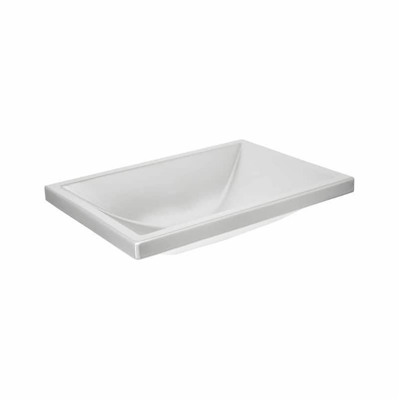 Amara Fireclay Dual Mount Bathroom Sink - 20" x 14" x 4.75"