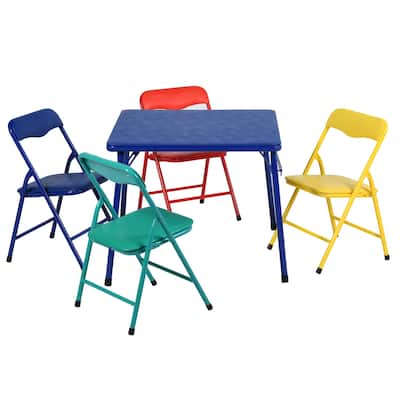 Kids Table with Chairs - Sturdy Toddler Activity Table for Playtime, Arts, Crafts, Reading, Daycare Playroom