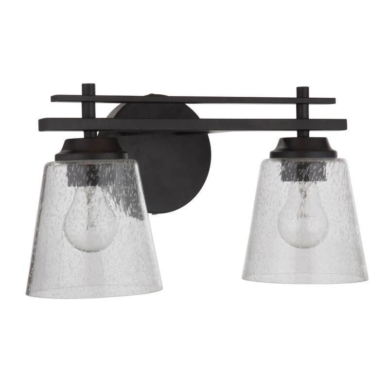 Craftmade Drake 2 Light 16" Wide Bathroom Vanity Light - Flat Black