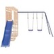 preview thumbnail 13 of 16, vidaXL Swing Set Outdoor Backyard Wooden Playground Equipment for Kids Age 3-8