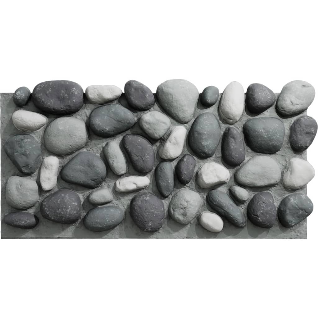 EverStone River Rock Faux Rock Panel, 49"W x 24 3/4"H x 3"D