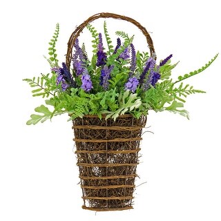 20" Astilbe and Fern Wall Basket - 20 in