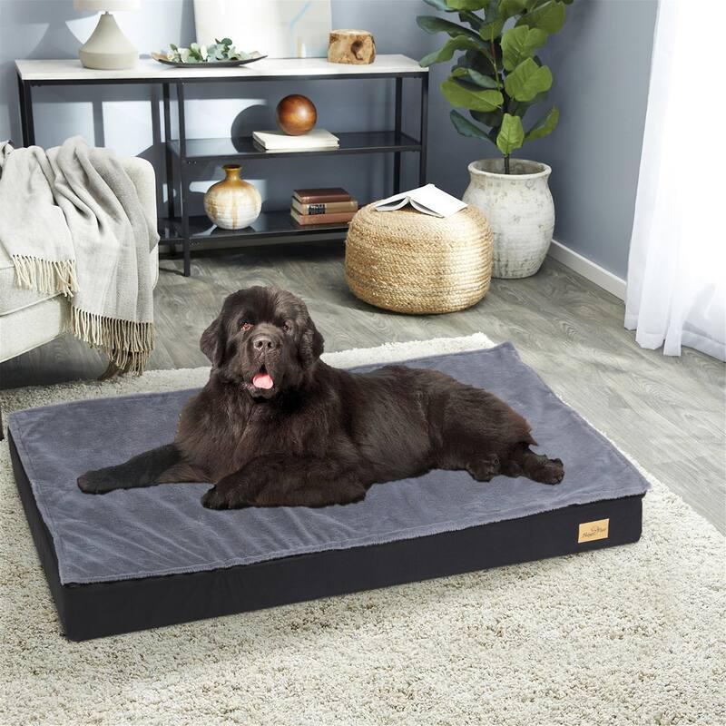 Orthopedic Foam Dog Bed Waterproof Pet Crate Mattess Cushion - 41.3"x27.5"x4"