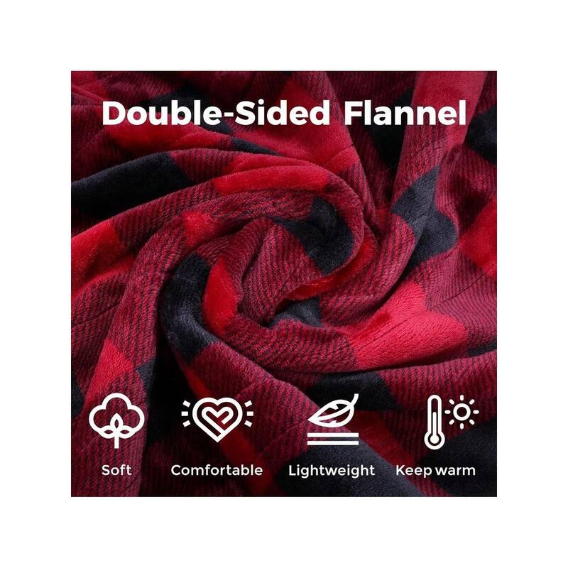 Electric Throw Flannel Heated Blanket