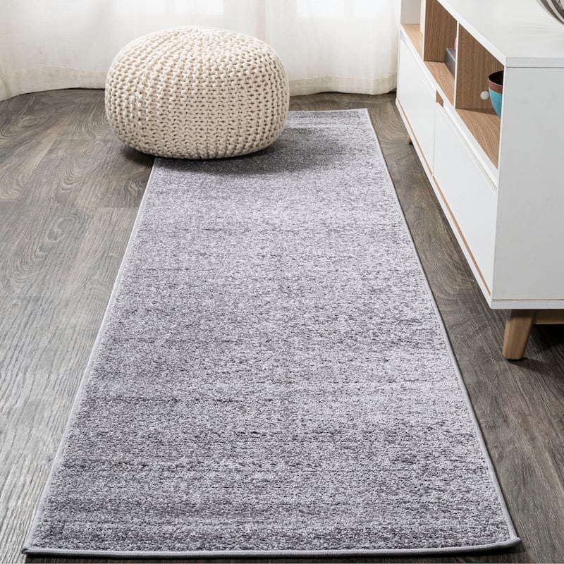 JONATHAN Y Tumbling Solid Low-Pile Area Rug - 10 X 14 - Gray