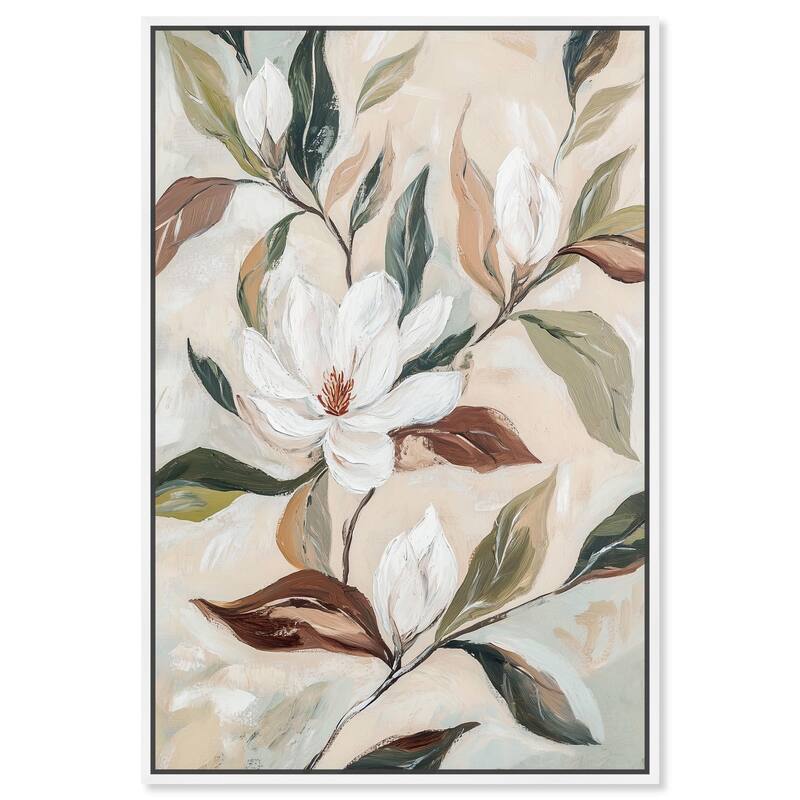 Soft Magnolia I Canvas by Art Remedy - 10" x 15" - White