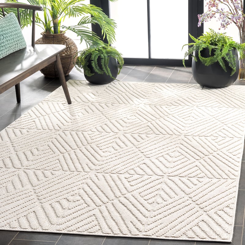SAFAVIEH Global Joaquina Indoor/Outdoor Washable Backyard Patio Rug