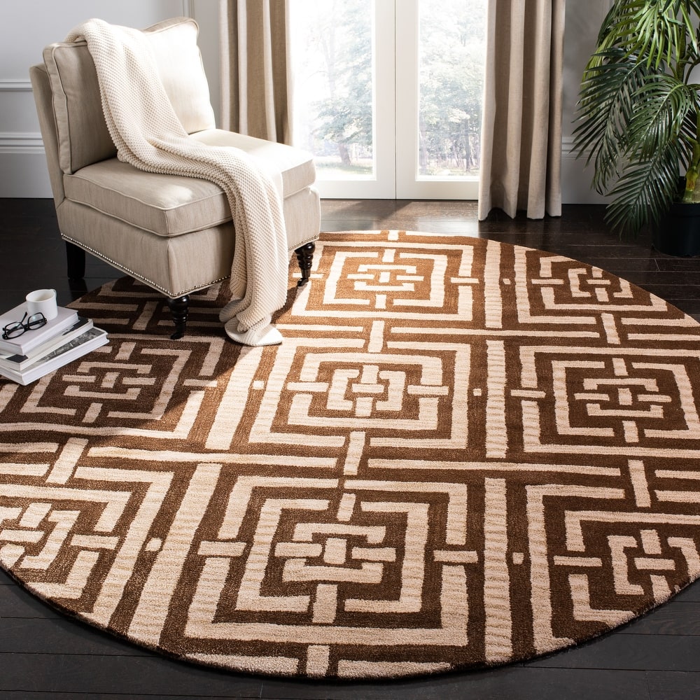 SAFAVIEH Handmade Wyndham Idalina Modern Wool Rug