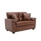 preview thumbnail 27 of 52, Morden Fort Upholstered Living Room Set chair , Loveseat,2 Pieces, Faux Leather