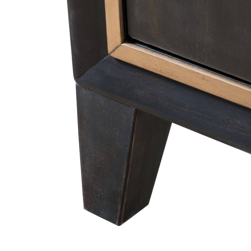 Furniture of America Nyx Modern 3-Piece Espresso Dresser and 2 Nightstand Bedroom Set