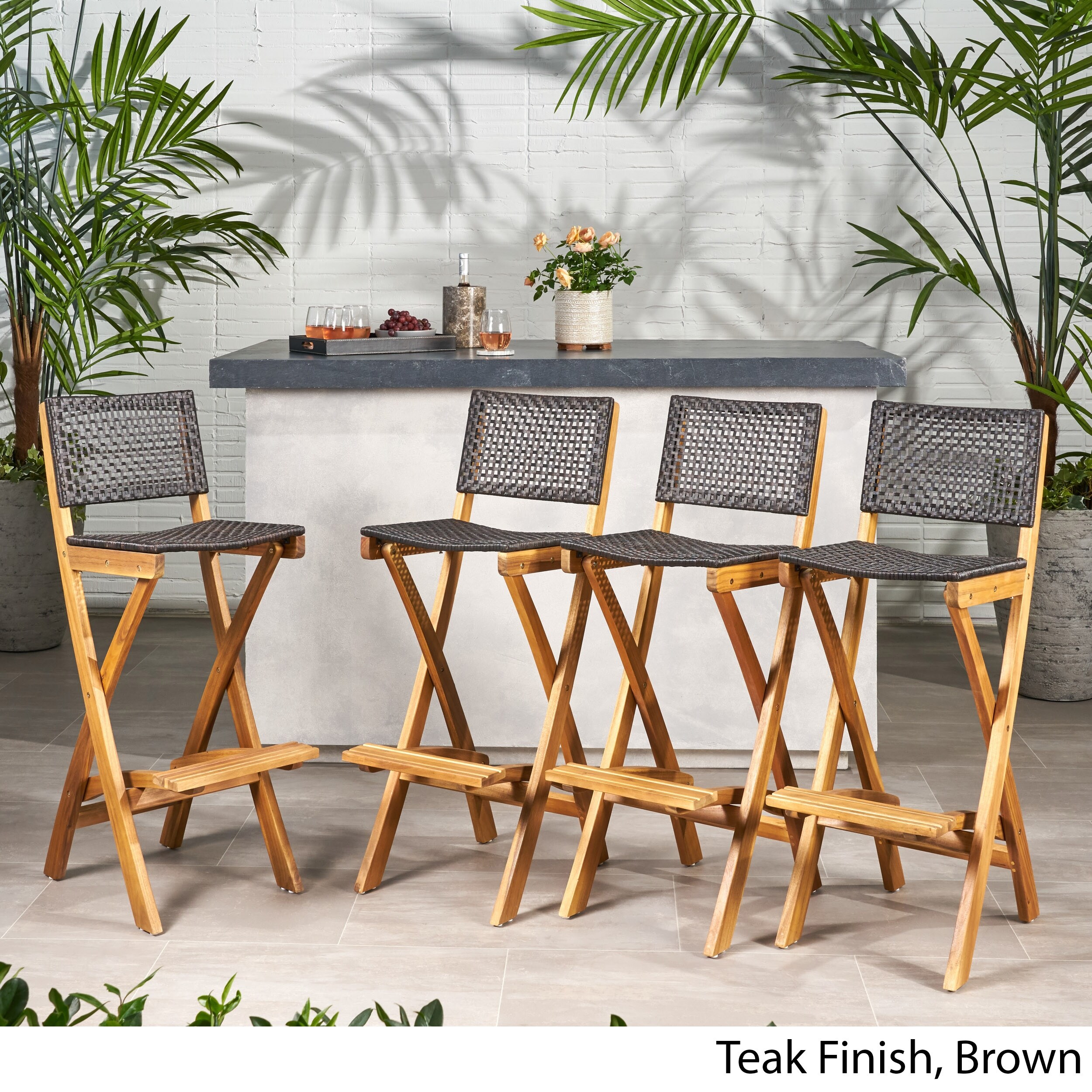 Folding outdoor bar cheap chairs