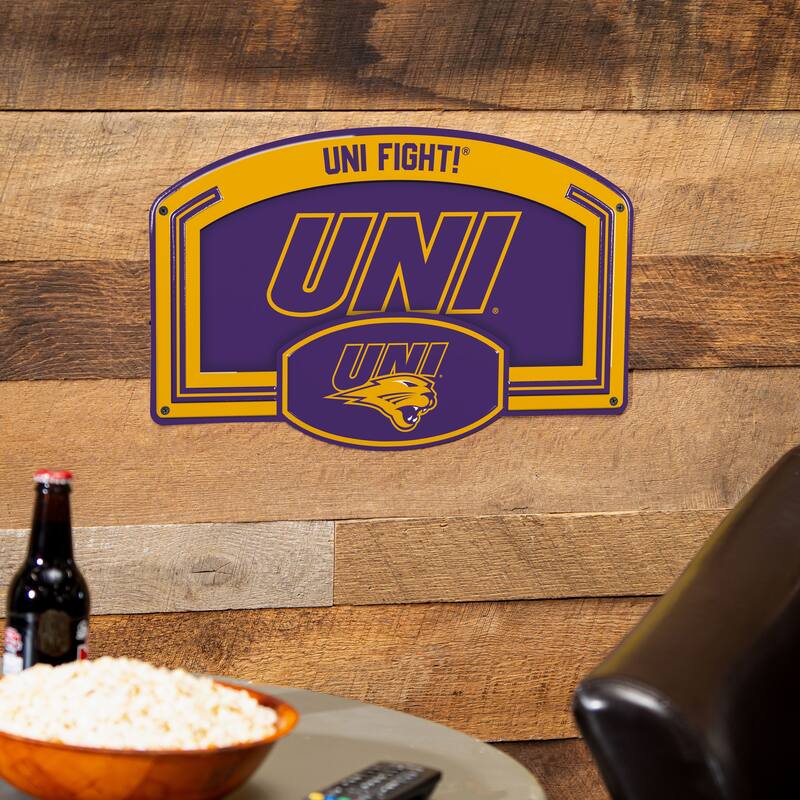 University of Northern Iowa Embossed Steel Wall Sign, 11" x 17"