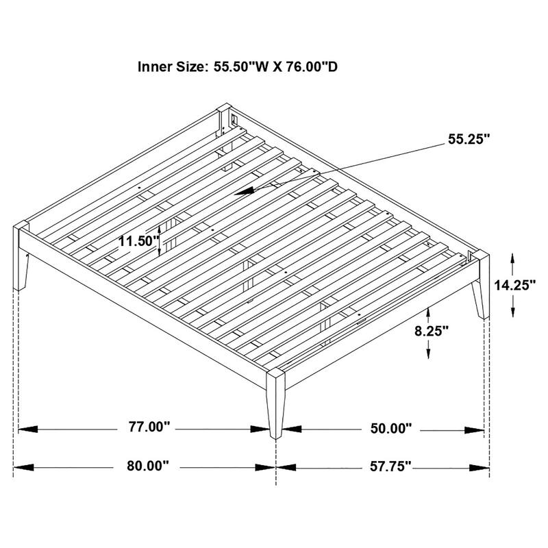 Hounslow Transitional Universal Platform Bed