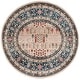 preview thumbnail 27 of 30, Lauren Ralph Lauren Margaux Traditional Oriental Fringe Rug 6'7" Round - Beige/Navy - Round