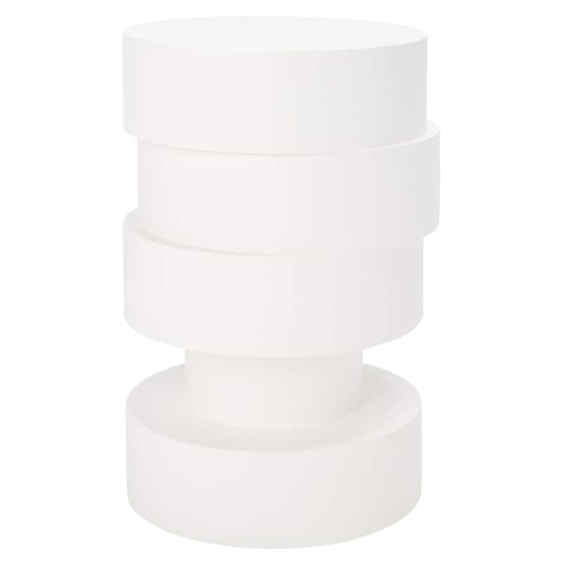 SAFAVIEH Janeta Accent Table - 12" W x 12" D x 19" H - 12Wx12Dx19H - White