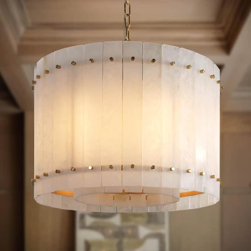 KAYLA Modern Chandelier 54 in Alabaster Chandelier - 22in
