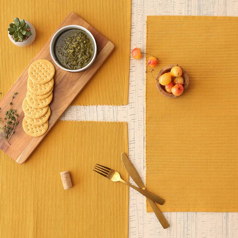 Honey Gold Placemat Set, 13x19", 6 Piece