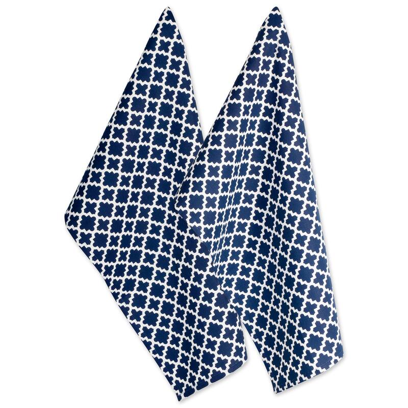 Design Imports Lattice Dishtowel Set of 2 (28 inches long x 18 inches wide)
