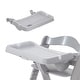 preview thumbnail 7 of 6, hauck AlphaPlus Grow Along Wooden High Chair w/Grey Tray Table & Deluxe Cushion - 16.5