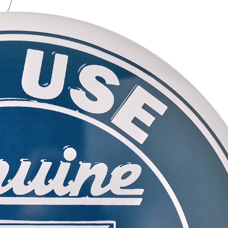 American Art Decor Round Dome Metal Sign - 15" x 15"
