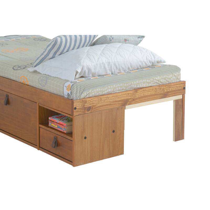 Copper Grove Rivne Storage Platform Bed with Drawers and Shelves