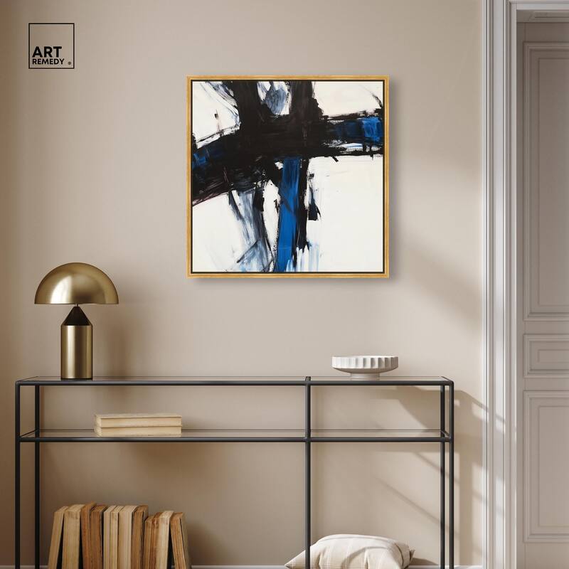 Blue Streak I Canvas by Art Remedy