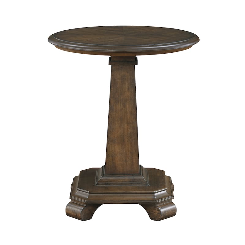 Dionne Round Wood End Table