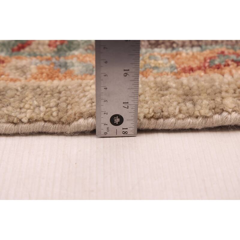 ECARPETGALLERY Hand-knotted Jules Serapi Light Khaki Wool Rug - 7'10 x 9'11