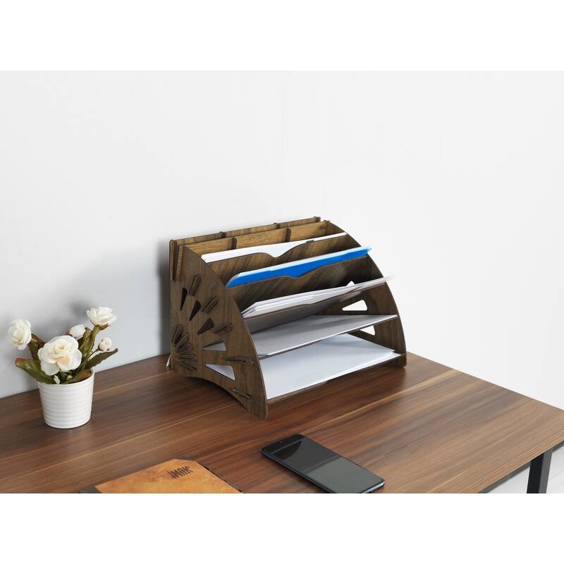 Delca Desktop Organizer - Walnut