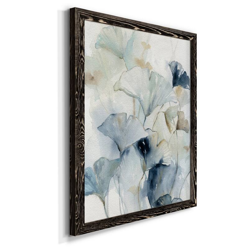 Indigo Ginkgo I-Premium Framed Canvas - Ready to Hang