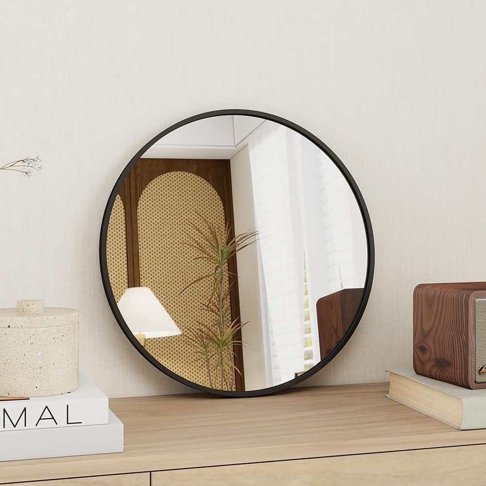 Maypex Aluminium Framed Circular Wall Mirror