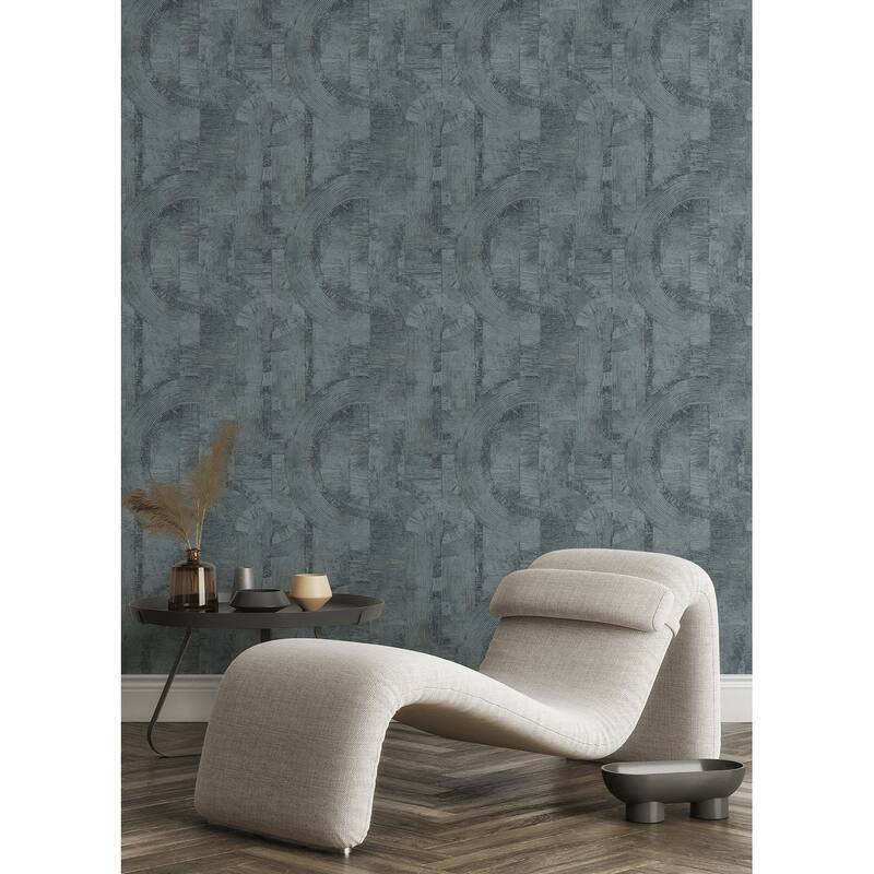 Advantage Abe Blue Geo Wallpaper - 20.9 x 396 x 0.025