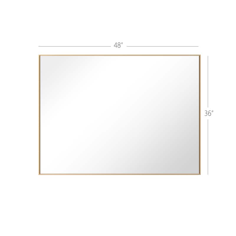 Metal Framed Rectangle Bathroom Vanity Mirror Wall Mirror
