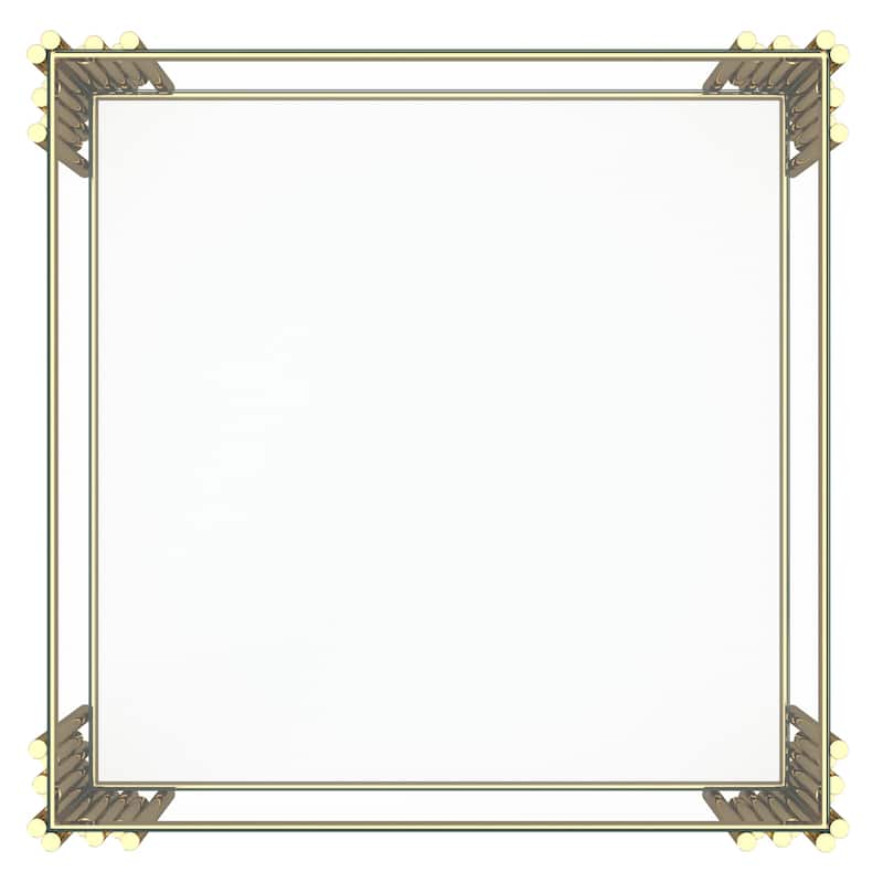 Contemporary Metal and Glass Large Accent Table