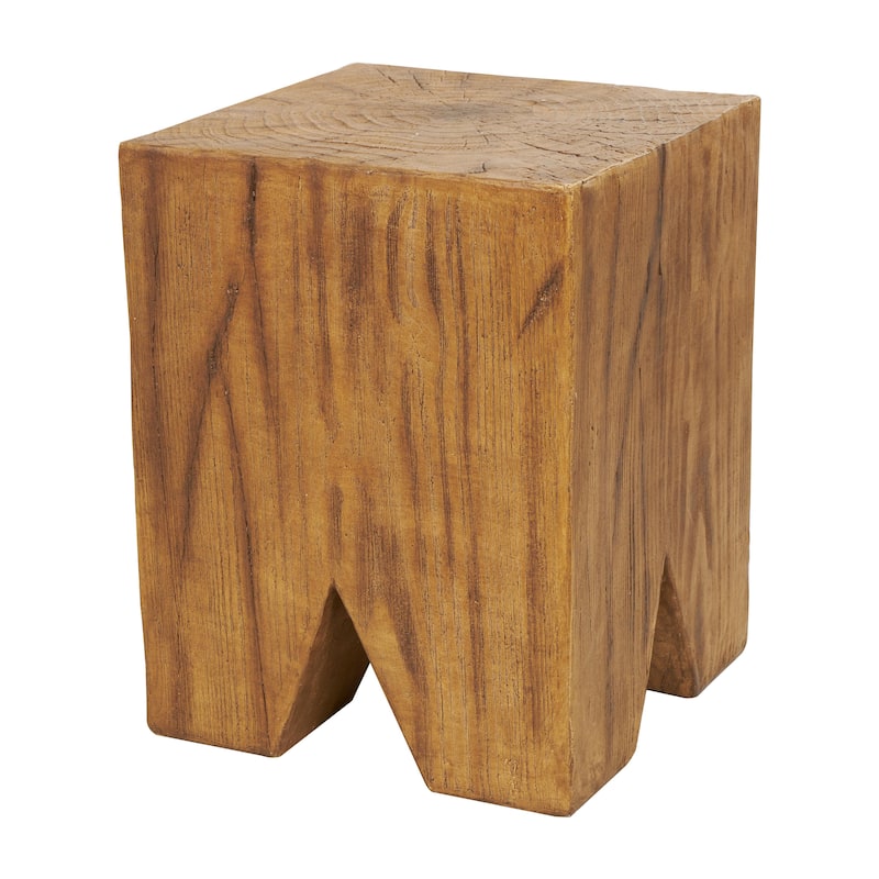 Magnesium Oxide Outdoor Accent Table - Brown - Roche River Decor