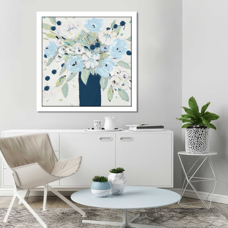 "Blue Bouquet Vase" Print on Acrylic